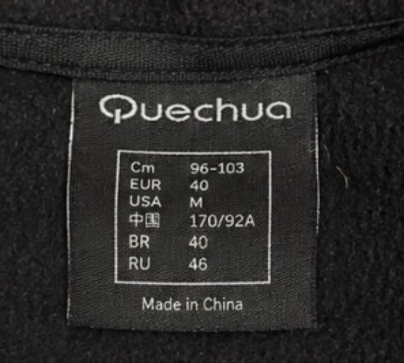 Quechua zwart fleecejack met rits Stratermic T40 outdoor wandelen – photo 7